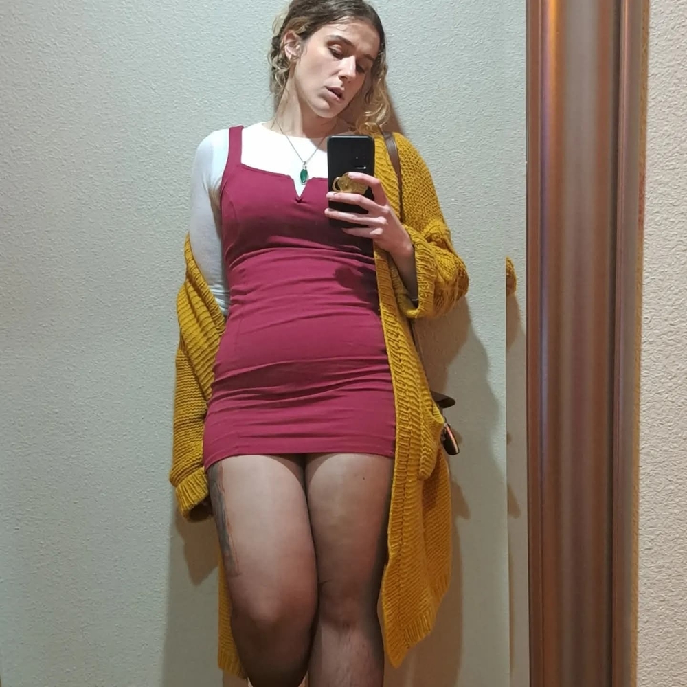 Magenta Mini Dress